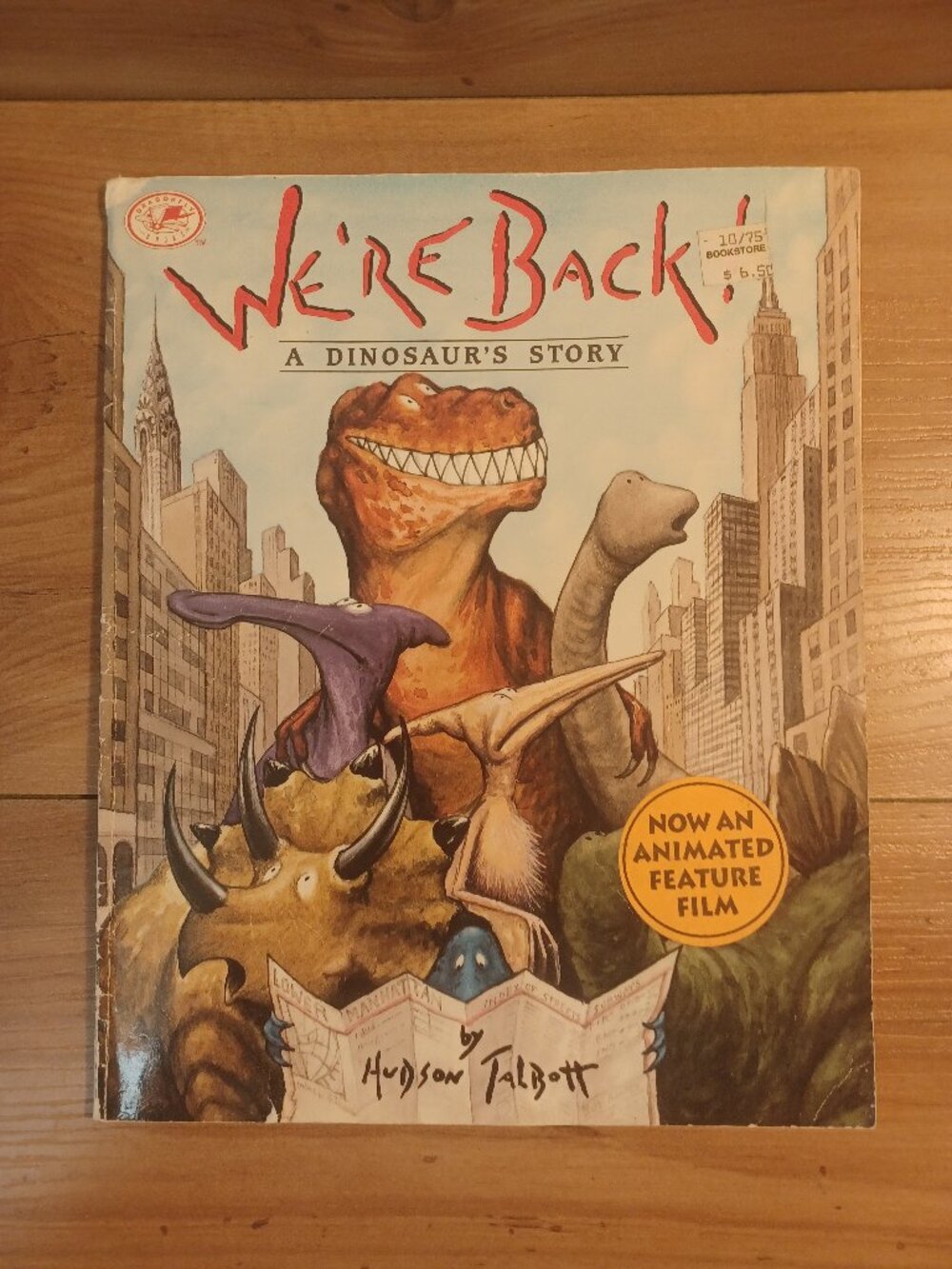 We're Back! A Dinosaurs Story By Hudson Talbott Book